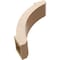 Ekena Millwork 5-inch W x 16-inch D x 16-inch H Lafayette Rough Cedar Woodgrain TimberThane Knee Brace, Primed BRCUR05X16X16LFTRCPR - alternate 5
